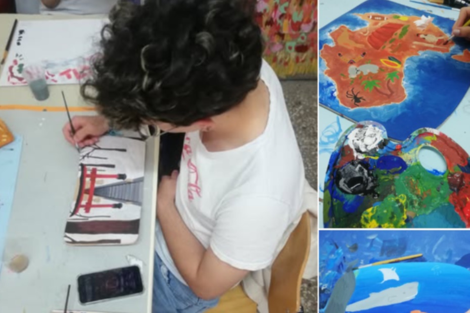 Croatia: Transforming old, discarded chairs into colorful classroom decorations